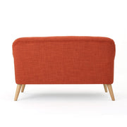 Classic Loveseat With Rolled Armrests And Button Tufting - R&R Furniture Gallery (Fountain Valley, CA)