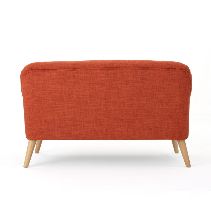 Classic Loveseat With Rolled Armrests And Button Tufting - R&R Furniture Gallery (Fountain Valley, CA)