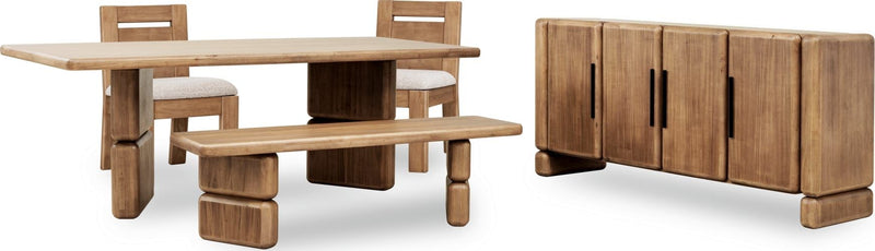 Nia Chenille Upholstered Dining Chair in Lioness and Hyena