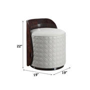 Jamonica - Vanity Stool - Gray & Dark Brown - R&R Furniture Gallery (Fountain Valley, CA)