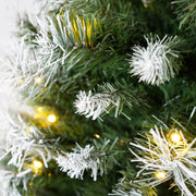 Artificial Christmas 3 Piece Set Wreath And 2 Entrance Trees With LED Lights - White / Green - R&R Furniture Gallery (Fountain Valley, CA)