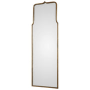 Uttermost Adelasia wall mirror with antiqued gold finish, ornate frame, and elegant design for upscale interior decor.