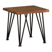 Zion - Outdoor Industrial Iron And Coffee Table - Teak - R&R Furniture Gallery (Fountain Valley, CA)