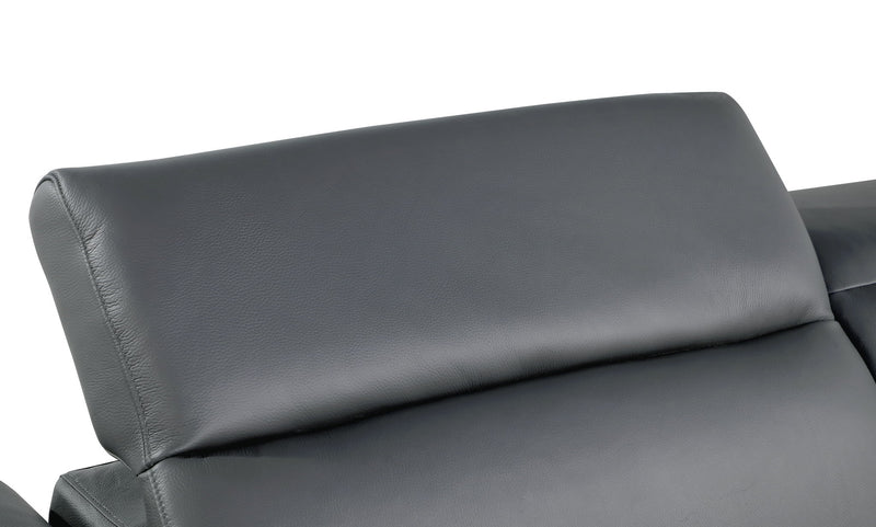 1126 - Top Grain Power Reclining Italian Leather Sofa - R&R Furniture Gallery (Fountain Valley, CA)
