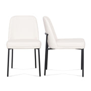 Set of two Sydney dining chairs by TOV Furniture, featuring modern design with wooden legs and upholstered seats.