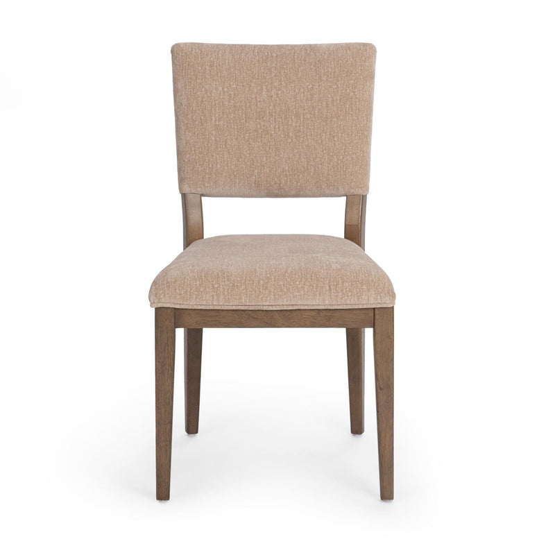 Pair of Classic Home Arima dining chairs set, featuring modern wooden design and comfortable cushioned seats.