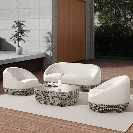 Willow - Upholstered Patio Deep Seating Sofa - R&R Furniture Gallery (Fountain Valley, CA)