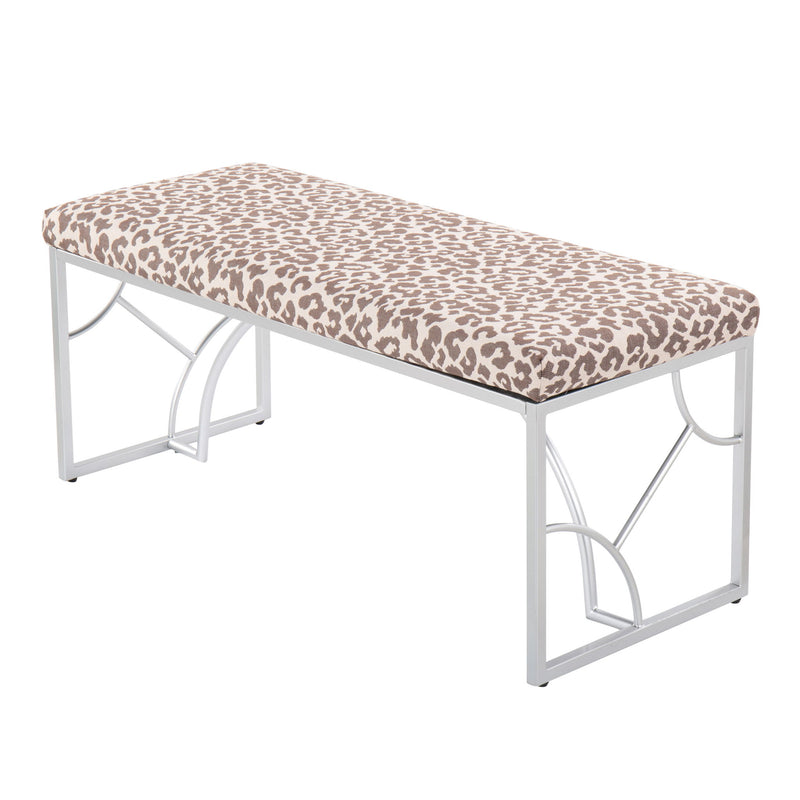 Lumi Source Constellation elegant contemporary upholstered bench with a sleek design and cushioned seating.