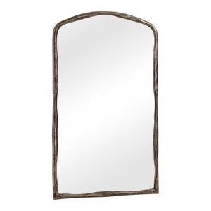 Hammered Antique - Arch Mirror - Nickel