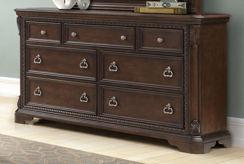7 Drawer Dresser - Mahogany - R&R Furniture Gallery (Fountain Valley, CA)