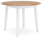 Gesthaven - Round Dining Room Drop Leaf Table Set - R&R Furniture Gallery (Fountain Valley, CA)