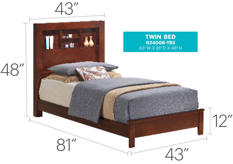 Bed With Transitional Design Stylish - R&R Furniture Gallery (Fountain Valley, CA)