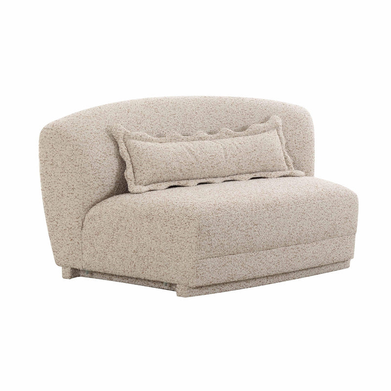 Marion - Textured Boucle Armless Loveseat - Two-Tone - R&R Furniture Gallery (Fountain Valley, CA)