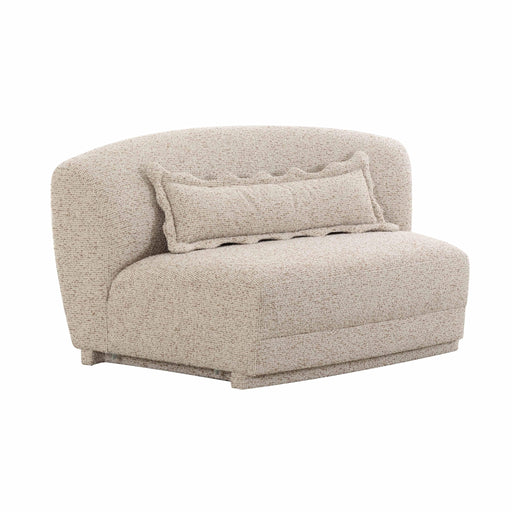 Marion - Textured Boucle Armless Loveseat - Two-Tone - R&R Furniture Gallery (Fountain Valley, CA)