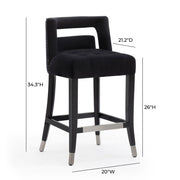 Hart - Velvet Stool - R&R Furniture Gallery (Fountain Valley, CA)