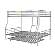 Steel construction bunk bed from DreamHaus featuring a sturdy frame and two stacked sleeping areas in a modern design.