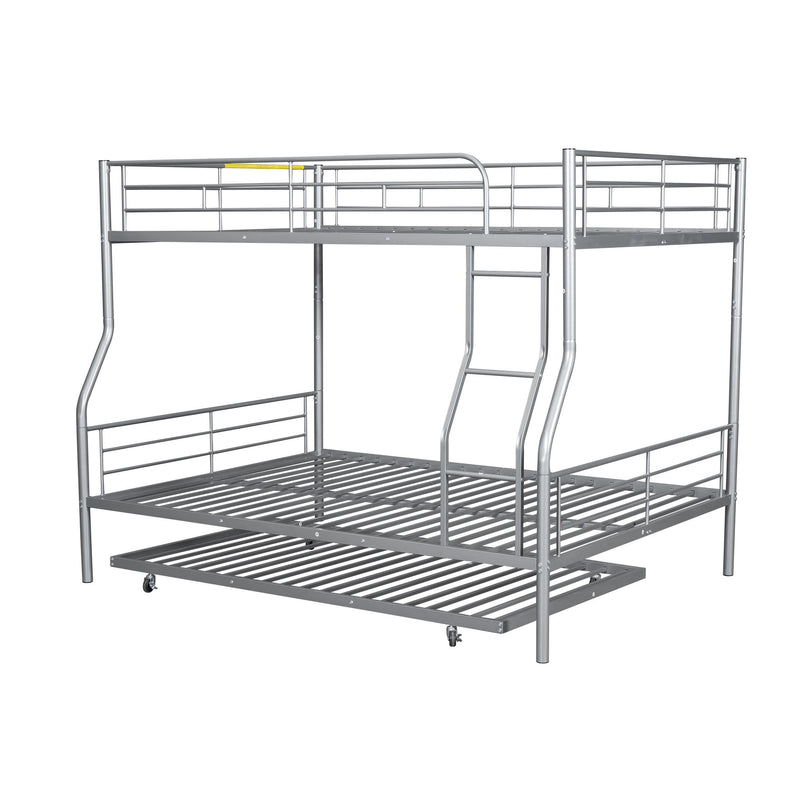 Steel construction bunk bed from DreamHaus featuring a sturdy frame and two stacked sleeping areas in a modern design.