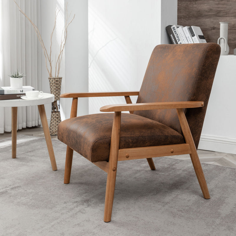 Wide Arm Chair - Light Brown - R&R Furniture Gallery (Fountain Valley, CA)