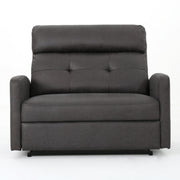 Alma - Contemporary Upholstered Loveseat Recliner - Slate - R&R Furniture Gallery (Fountain Valley, CA)