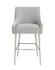 Beatrix - Pleated Velvet Stool - R&R Furniture Gallery (Fountain Valley, CA)