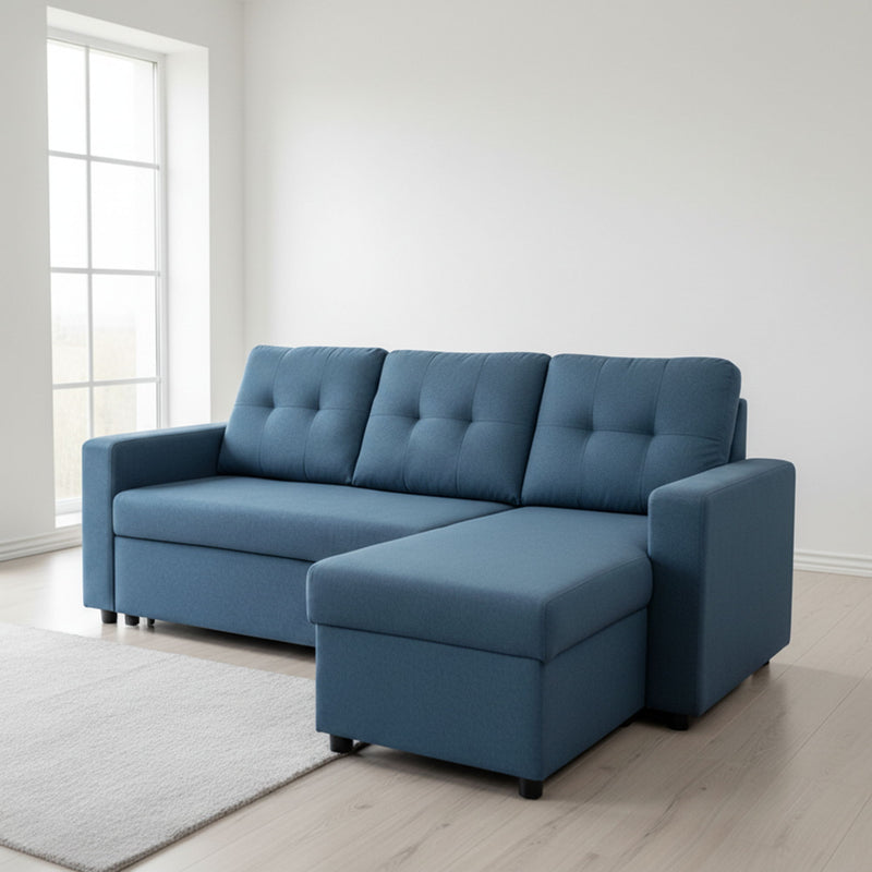 Convertible L Shaped Sectional Sleeper Sofa Bed, Saving Pull Out Couch - R&R Furniture Gallery (Fountain Valley, CA)