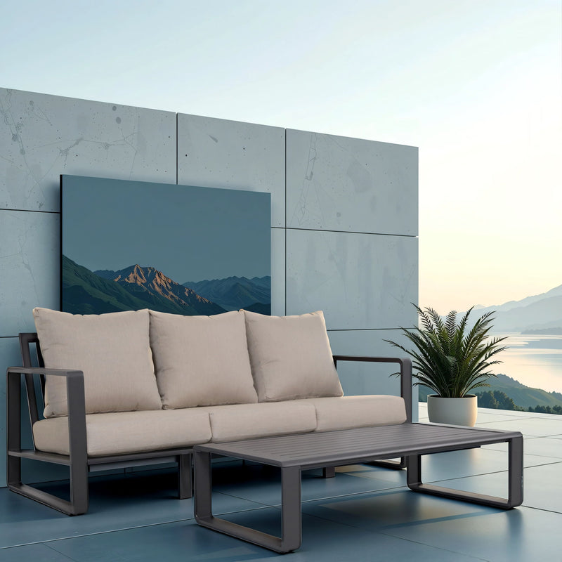 Durable Sofa With Rectangular Coffee Table - R&R Furniture Gallery (Fountain Valley, CA)