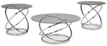 Hollynyx - Occasional Table Set (Set of 3) - Chrome Finish - R&R Furniture Gallery (Fountain Valley, CA)