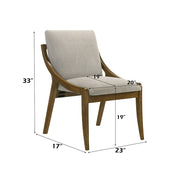 Danzel - Side Chair (Set of 2) - Gray / Vintage Oak - R&R Furniture Gallery (Fountain Valley, CA)