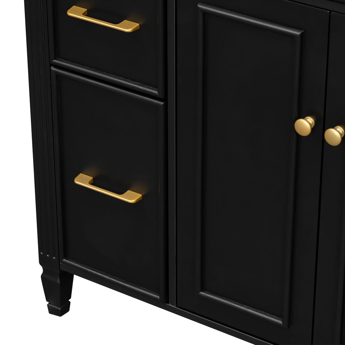 Freestanding Bathroom Vanity With Sink, Soft Close Door, Tip Out Drawer