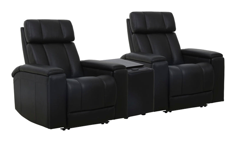 Parker Living Phoenix zero gravity power 2-seat home theater seating with wedge and immersive audio, part of a 3-piece living room set.
