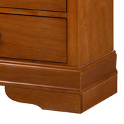 Elegant Louis Phillipe traditional dresser by Glory Furniture with polished wood finish and classic design details.