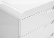 File Cabinet, Rolling Mobile, Storage Drawers, Printer Stand, Office, Work, Glossy Contemporary, Modern - White - R&R Furniture Gallery (Fountain Valley, CA)