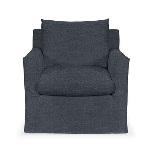 Classic Home Cassiano swivel chair with a cushioned seat and backrest, featuring a modern design and swivel base.