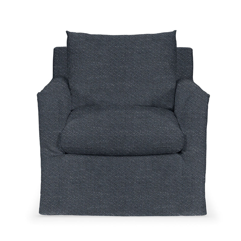 Classic Home Cassiano swivel chair with a cushioned seat and backrest, featuring a modern design and swivel base.
