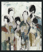 6 People - 48" x 72" Painting By Buddy Whitlock - Light Brown / White - R&R Furniture Gallery (Fountain Valley, CA)