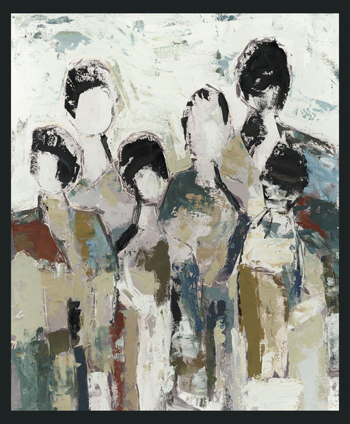 6 People - 48" x 72" Painting By Buddy Whitlock - Light Brown / White - R&R Furniture Gallery (Fountain Valley, CA)