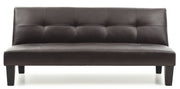 Glory Furniture Alan sofa bed futon sofa with neutral fabric and wooden legs, versatile for living room or guest space.