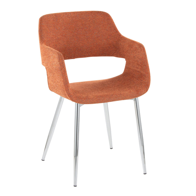 Set of two Lumi Source Margarite contemporary dining chairs with sleek design and comfortable seating for modern dining spaces.
