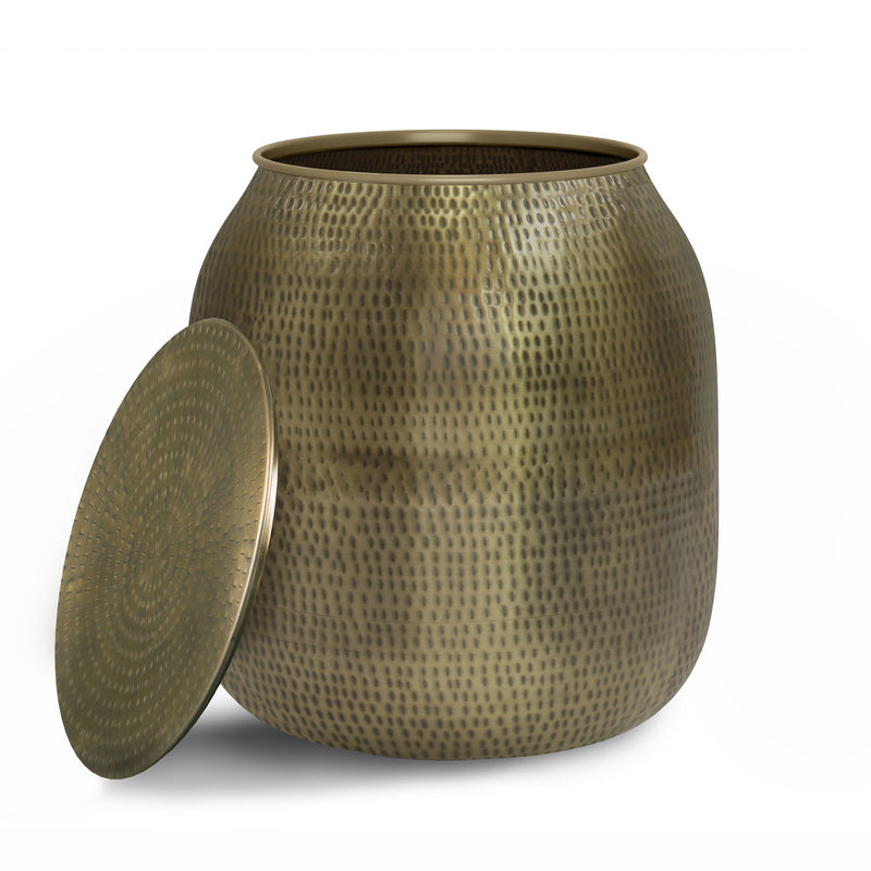 Griffen - Handcrafted Metal Storage Accent Table - R&R Furniture Gallery (Fountain Valley, CA)