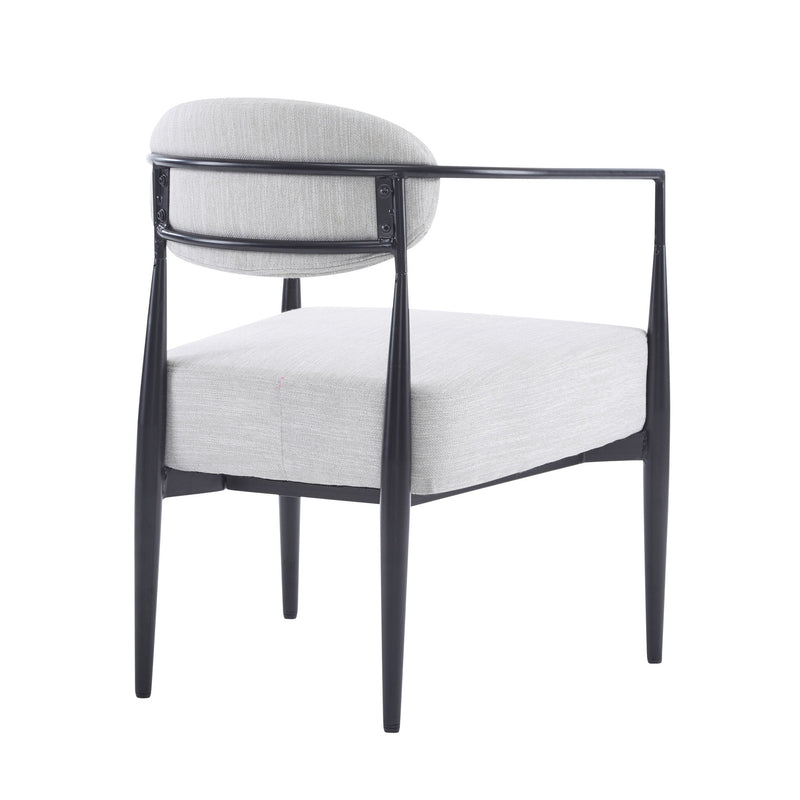 Modern Upholstered Accent Armchair With Pocket Spring Seat - R&R Furniture Gallery (Fountain Valley, CA)