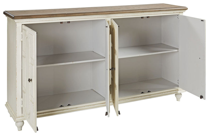 Roranville - Accent Cabinet - Antique White - R&R Furniture Gallery (Fountain Valley, CA)