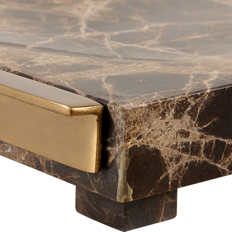 Marble Crest - Tray - Light Brown