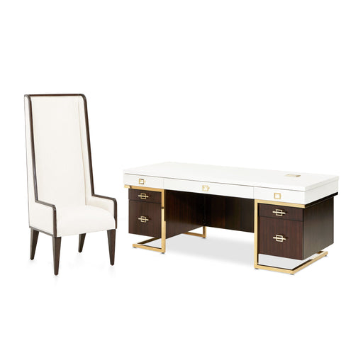 Belmont Place - Desk And Chair - Espresso - R&R Furniture Gallery (Fountain Valley, CA)