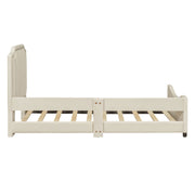 Upholstered Daybed With Classic Stripe Shaped Headboard - R&R Furniture Gallery (Fountain Valley, CA)