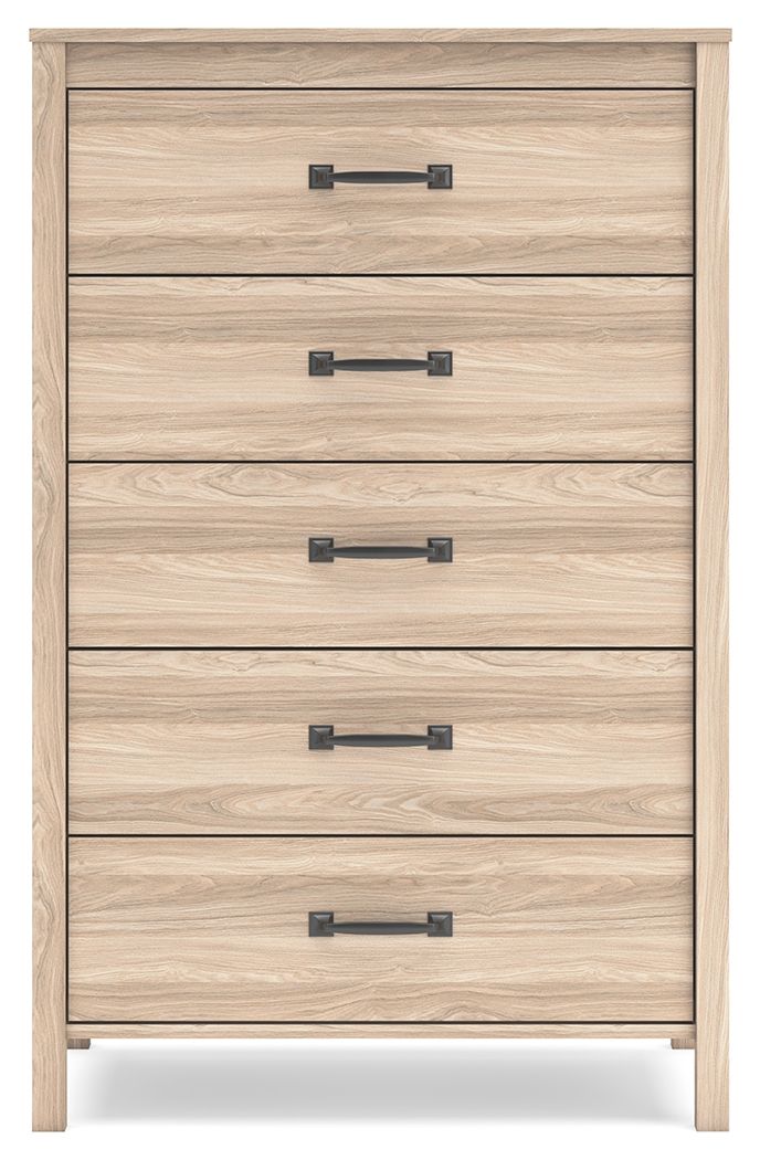 Battelle - Five Drawer Chest - Tan - R&R Furniture Gallery (Fountain Valley, CA)