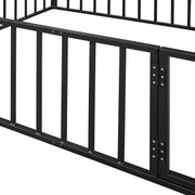 Metal Floor Bed Frame With Fence And Door - R&R Furniture Gallery (Fountain Valley, CA)