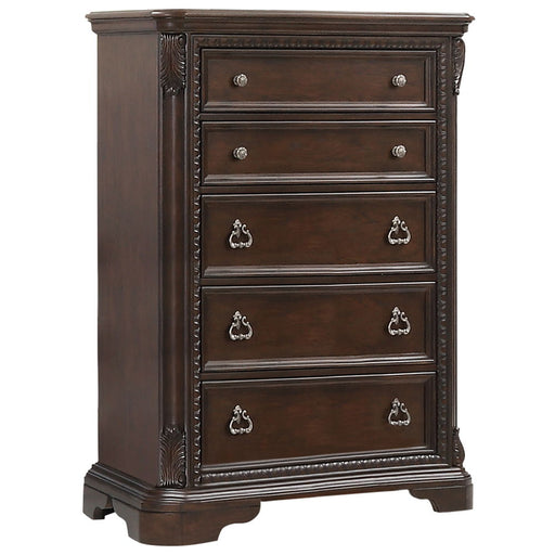 Traditional 5 Drawer Chest - Mahogany - R&R Furniture Gallery (Fountain Valley, CA)