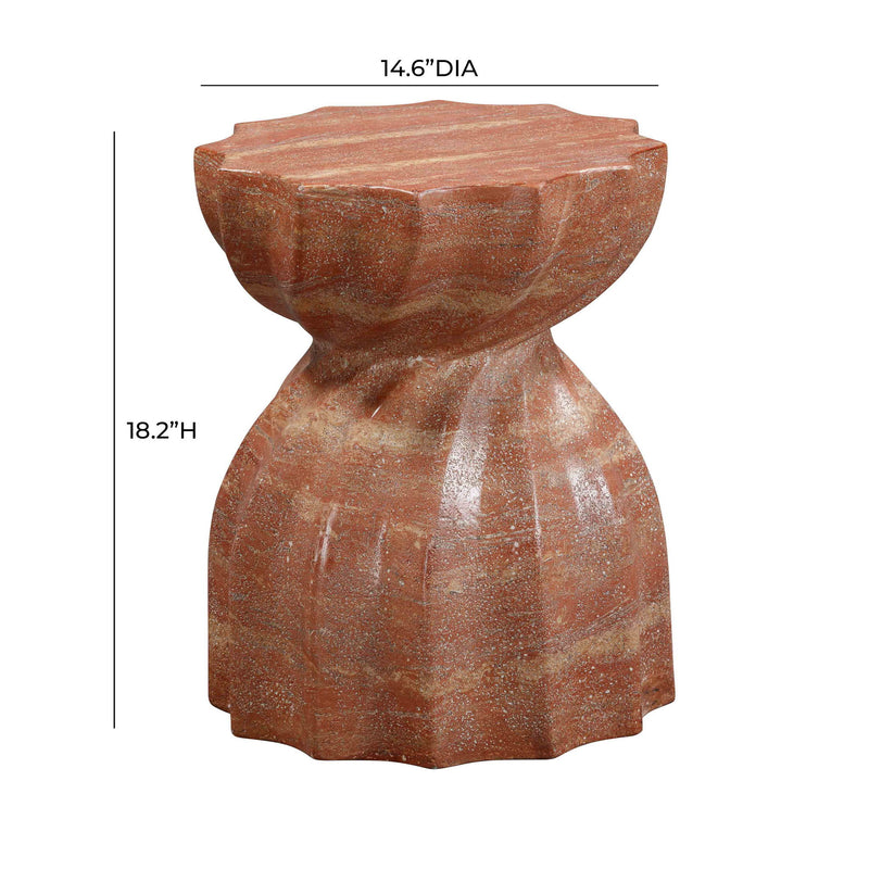 Turin - Faux Marble Indoor / Outdoor Concrete Stool - R&R Furniture Gallery (Fountain Valley, CA)