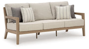 Hallow Creek - Sofa With Cushion - Driftwood - R&R Furniture Gallery (Fountain Valley, CA)
