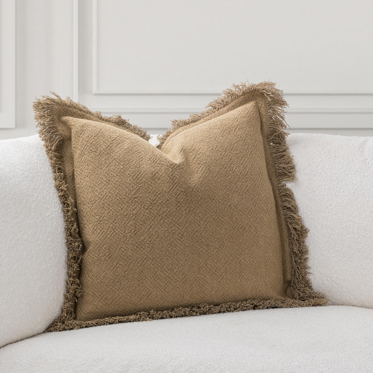 Classic Home Lauren SLD accent pillow with a stylish patterned fabric, perfect for sofa or bed decor.